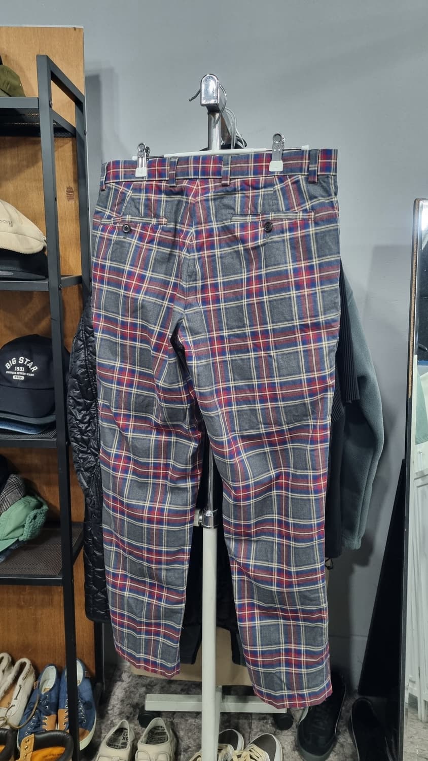 (브룩스브라더스) 체크 치노팬츠 33size (허리단면43, 기장99) 상품이미지2