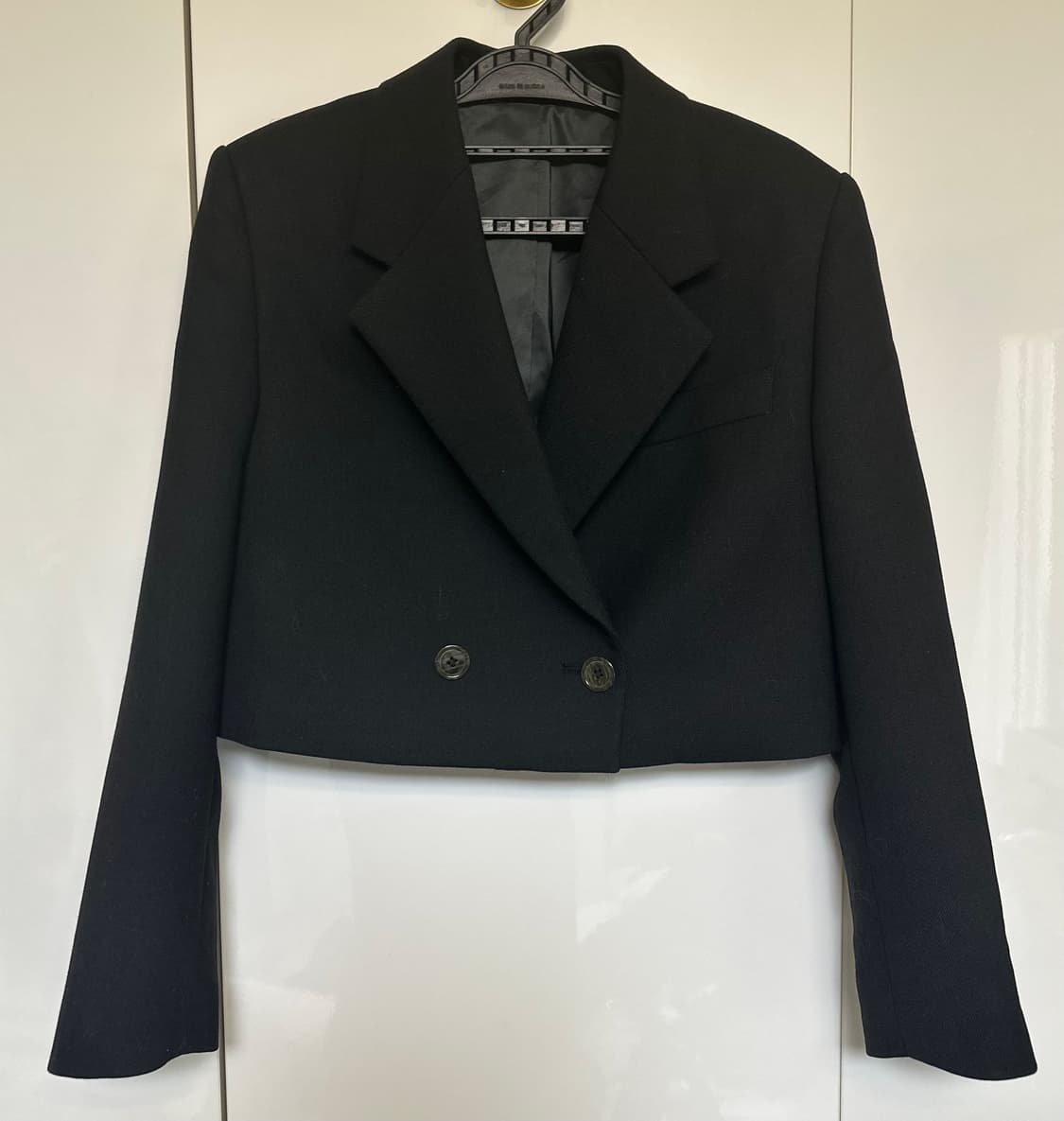 아크네스튜디오크롭 블랙 자켓 더블 버튼정품 상품이미지2
