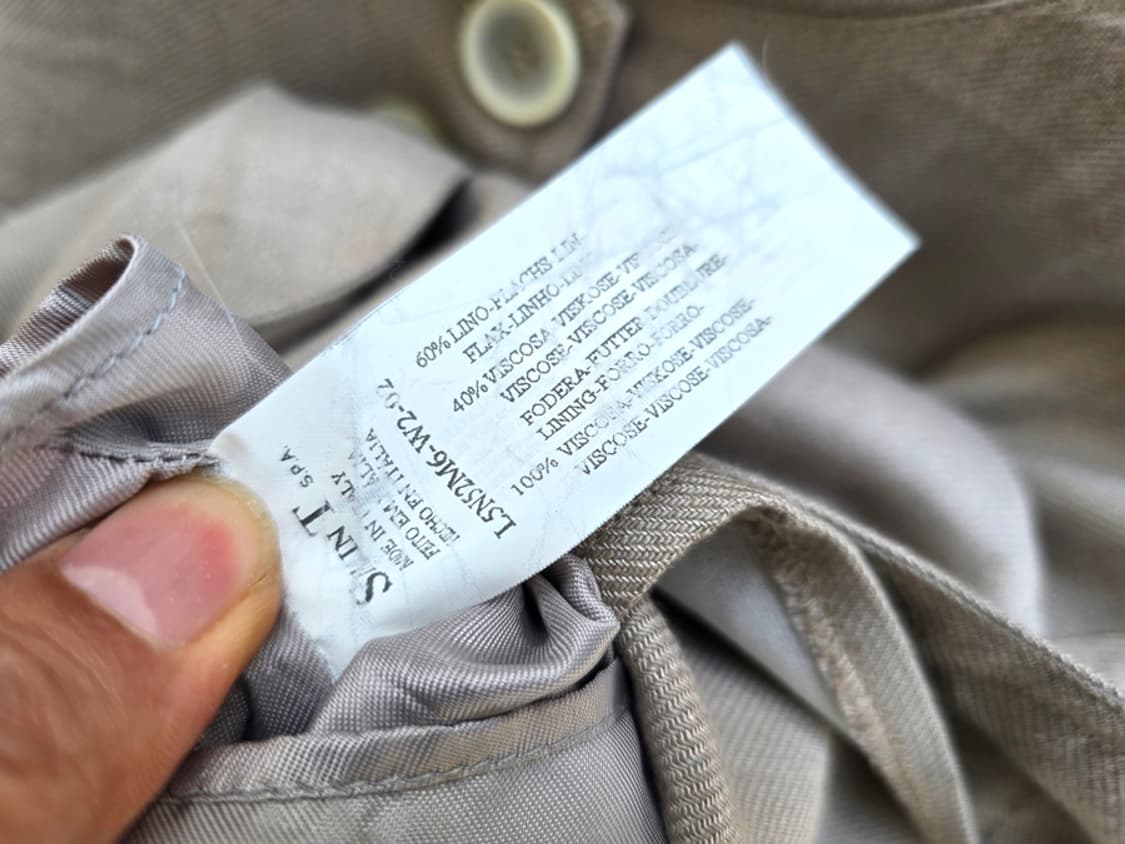 90s 아르마니 진스 리넨 자켓 (made in italy) 상품이미지7