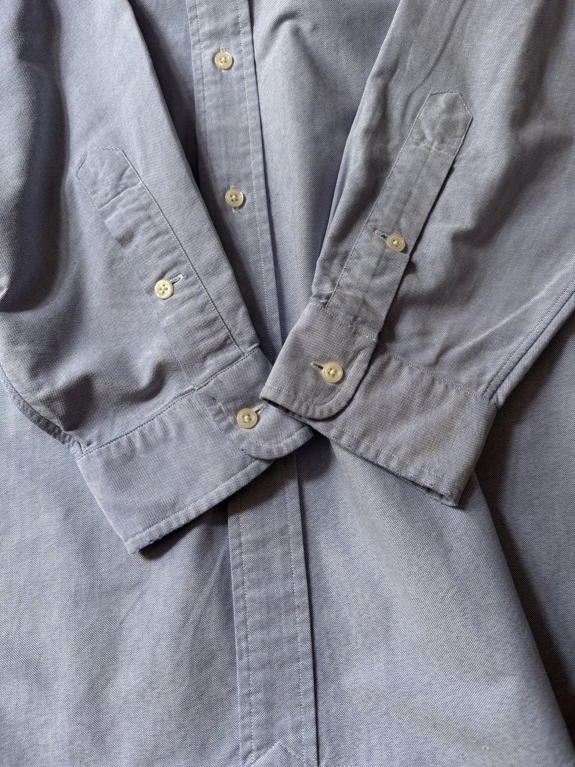 [L]90's 폴로 랄프로렌 BIG SHIRT 스카이블루 옥스포드 셔츠 상품이미지6