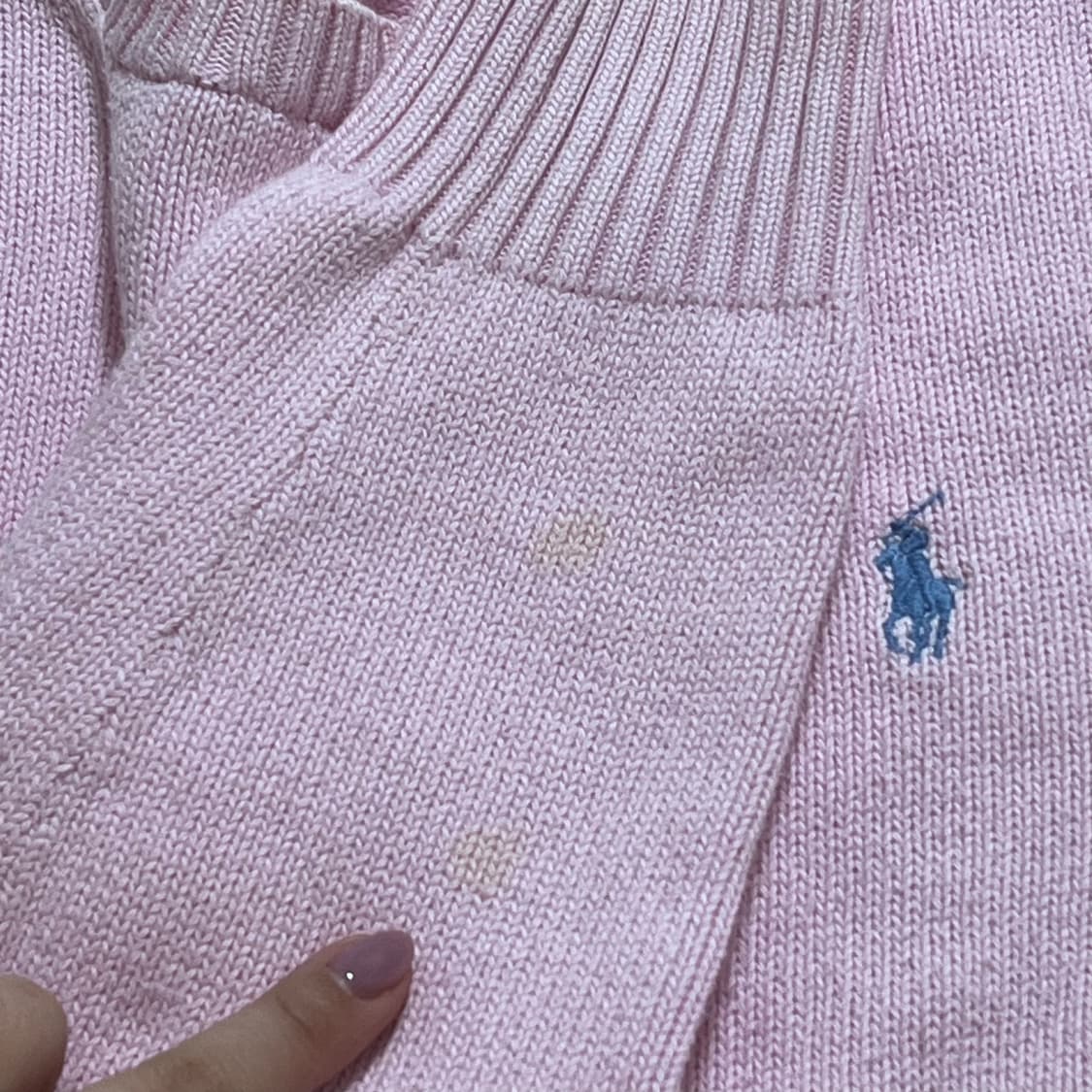 [정품] 폴로 핑크 / 스카이블루포니 라운드 니트 [ S ] 상품이미지8