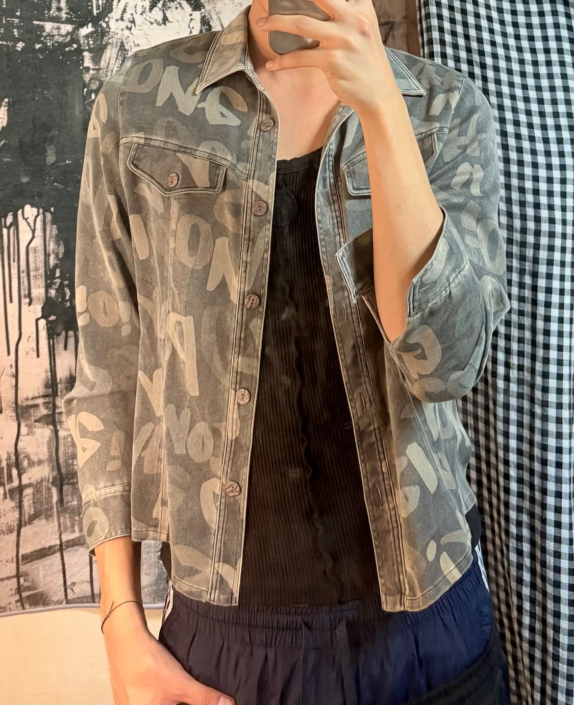 Vintage peach skin jacket  상품이미지4