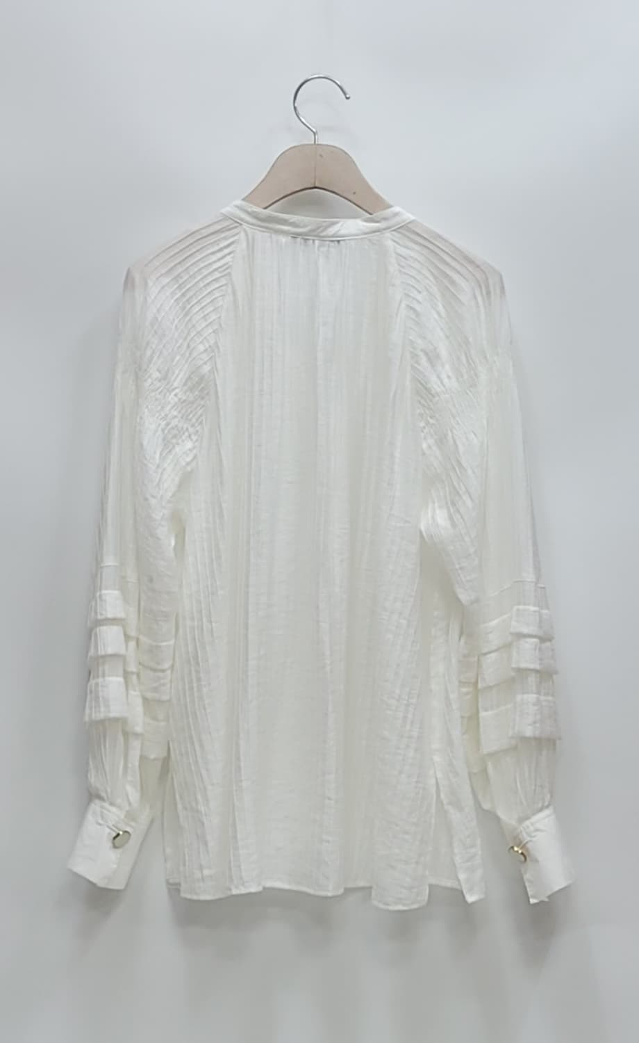 SISLEY 20SS 시슬리 레이온 블라우스 / 여 85 (42) 화이트 상품이미지2