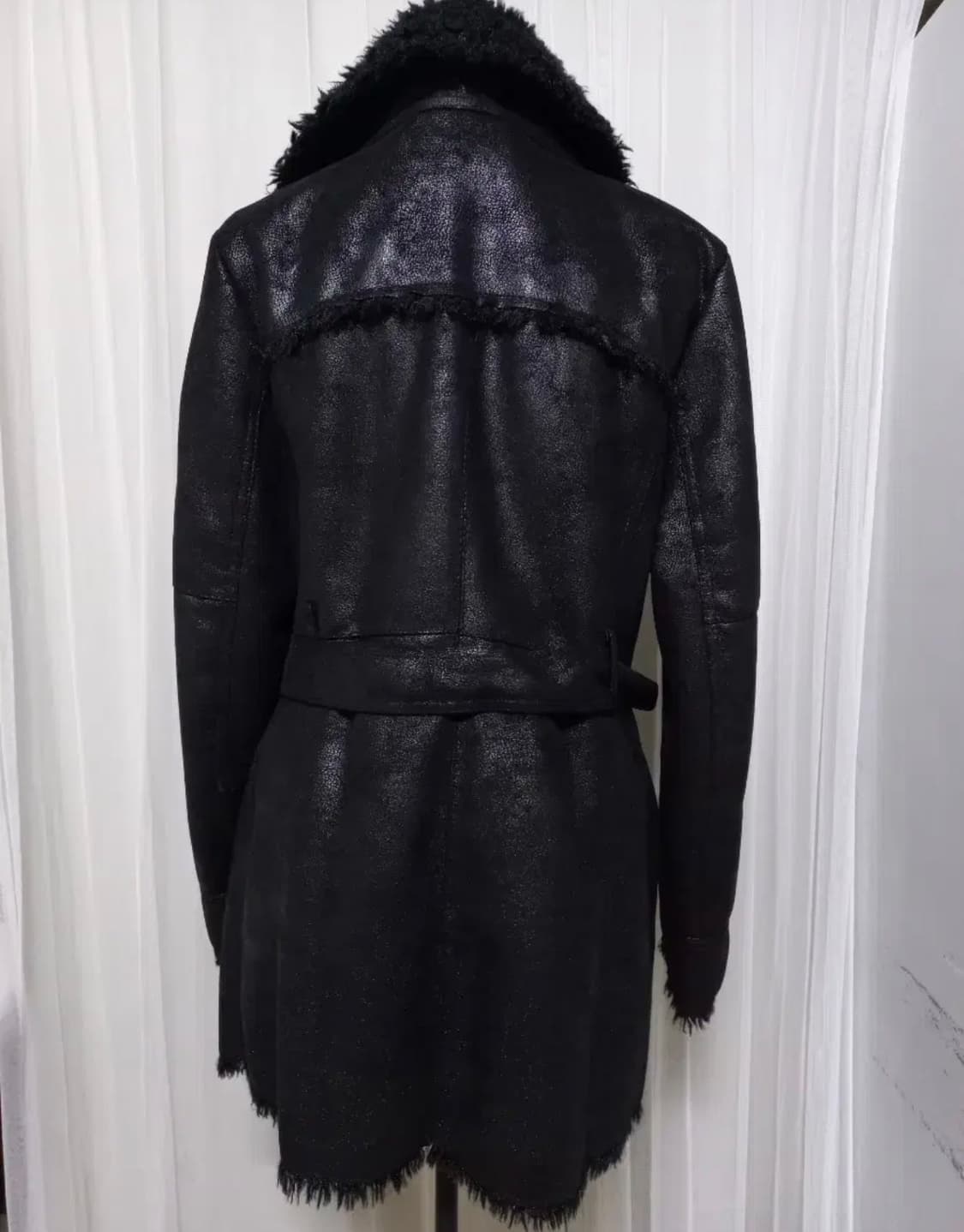 롱무스탕 레더 퍼 무스탕 무스탕 코트 상품이미지3