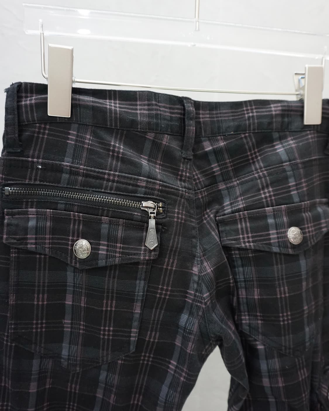 펑크 스크랩 체크 팬츠 상품이미지4