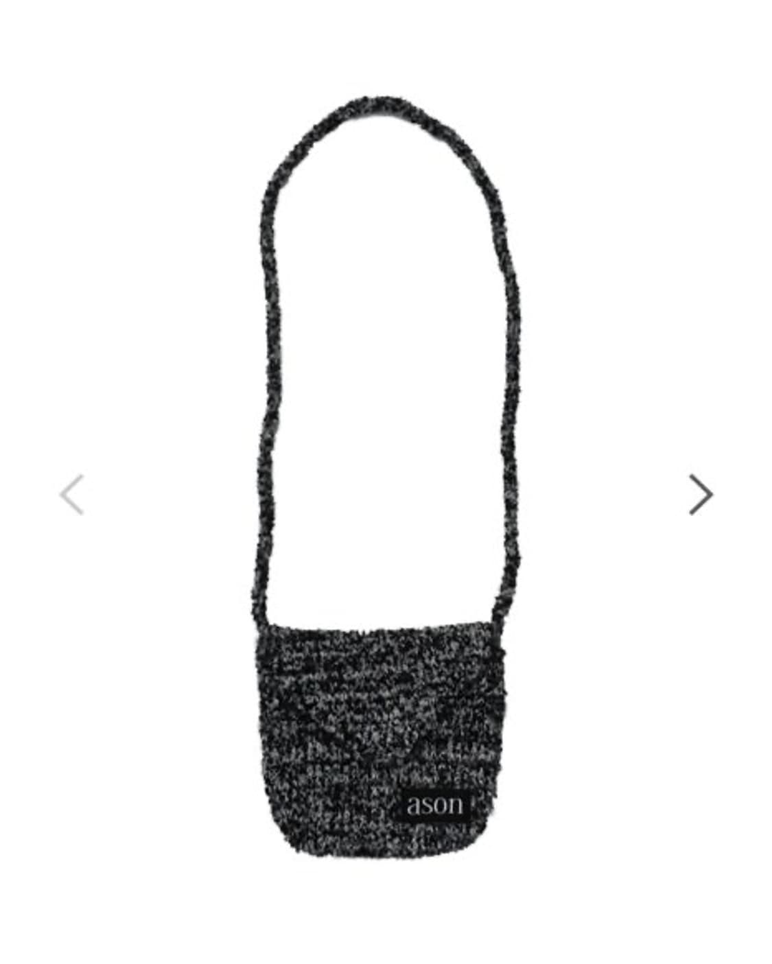 애즈온 허그 부클백 블랙 HUG BOCULE BAG BLACK 상품이미지1