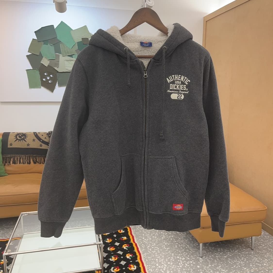 디키즈 올드스쿨 빈티지 양털 후드 집업 M C06932 상품이미지3