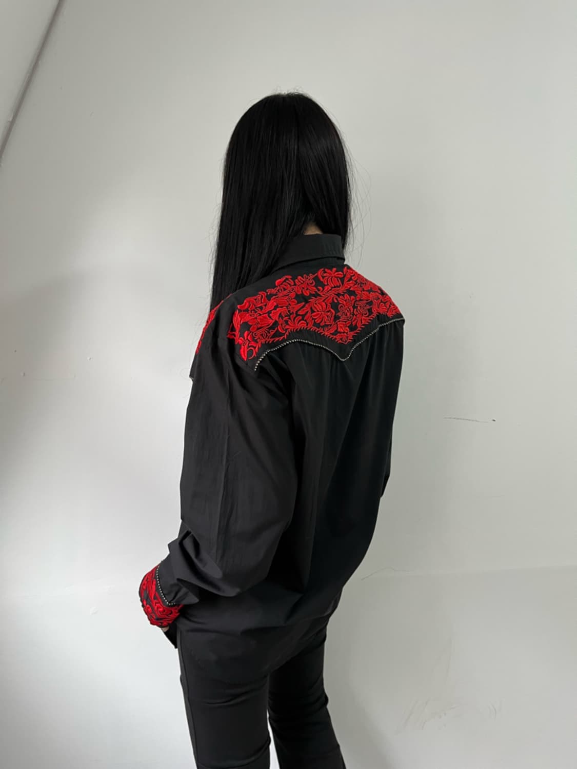 자수 디테일 웨스턴 셔츠 상품이미지7