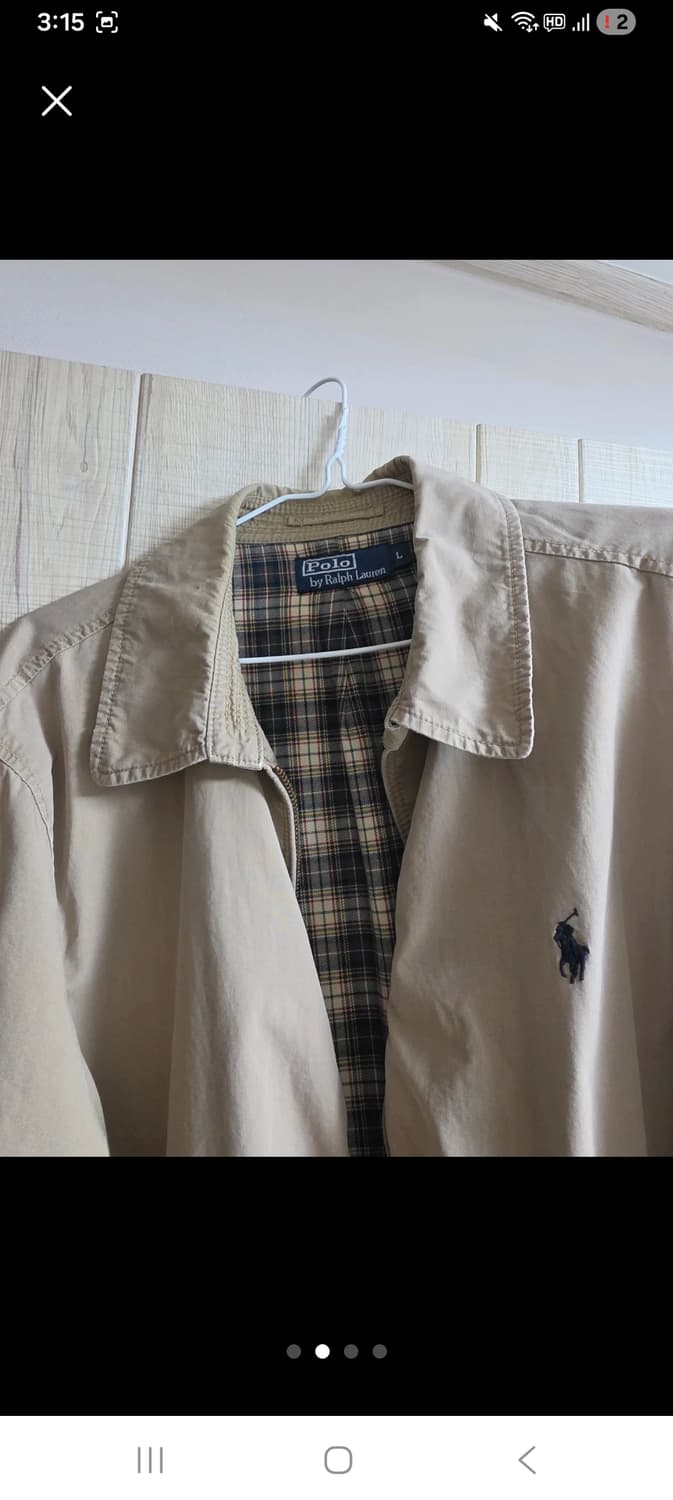 폴로 랄프로렌 베이지 포플린 자켓 L 상품이미지2
