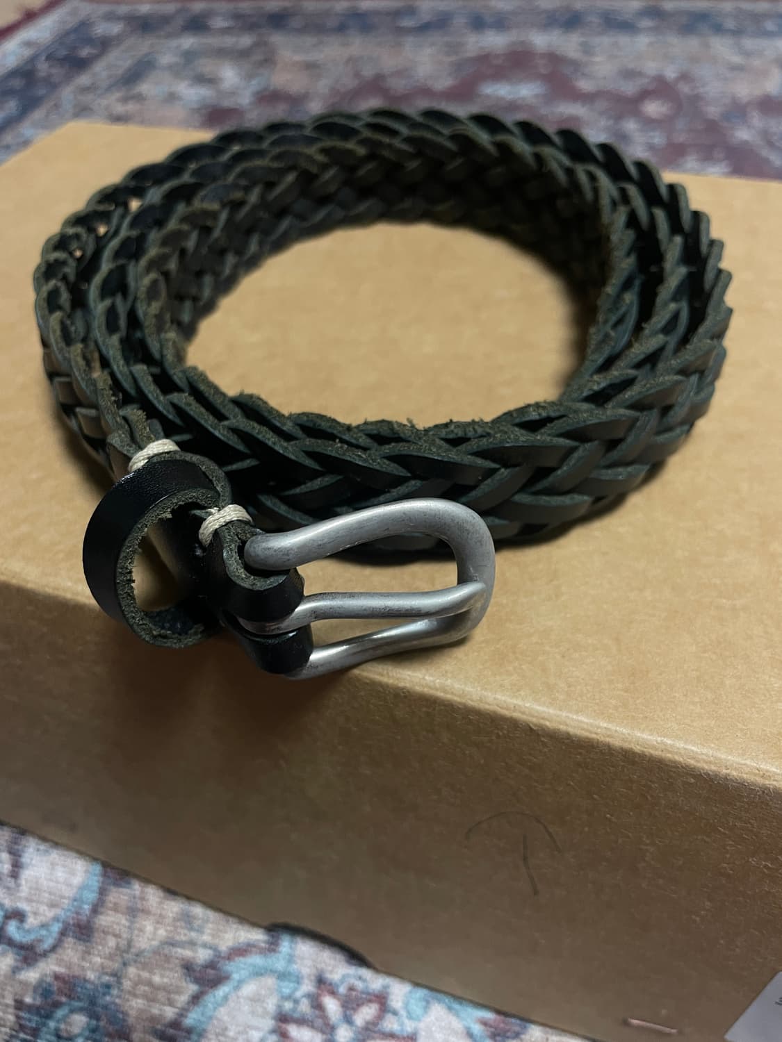 드레프로젝트 블랙 위빙 벨트 상품이미지1