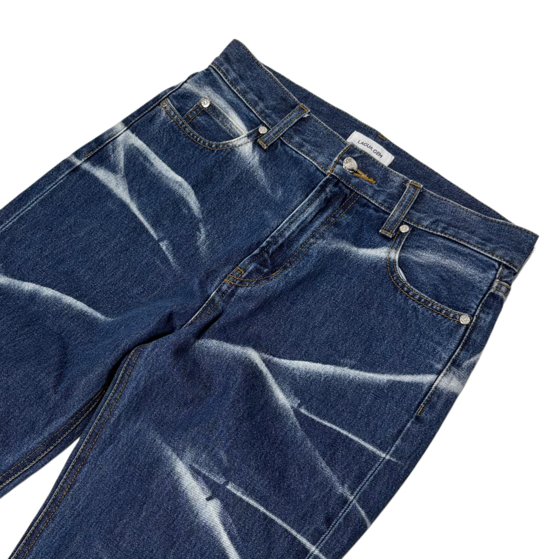 lagua gem crack washing boot jeans 상품이미지3