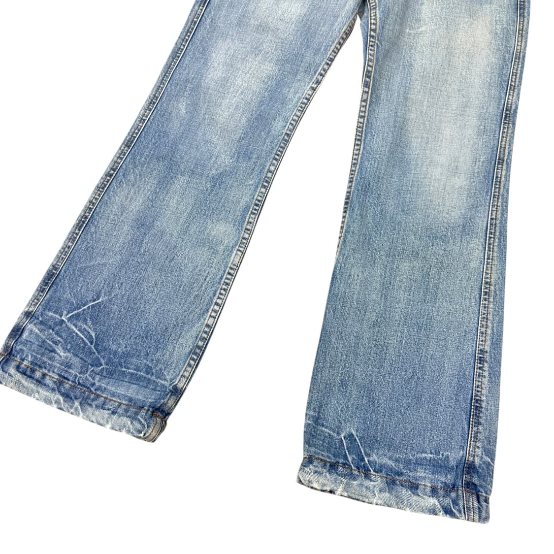 JPN 카고 지퍼디테일 워싱 데님 부츠컷팬츠 상품이미지4