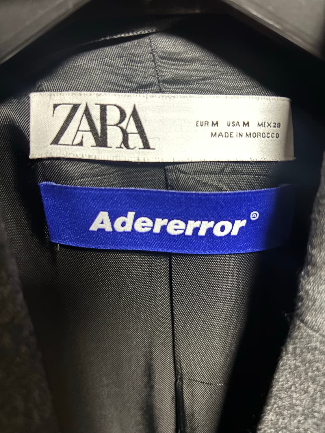 자라 x 아더에러 오버사이즈 울 블레이저 다크 그레이 상품이미지1