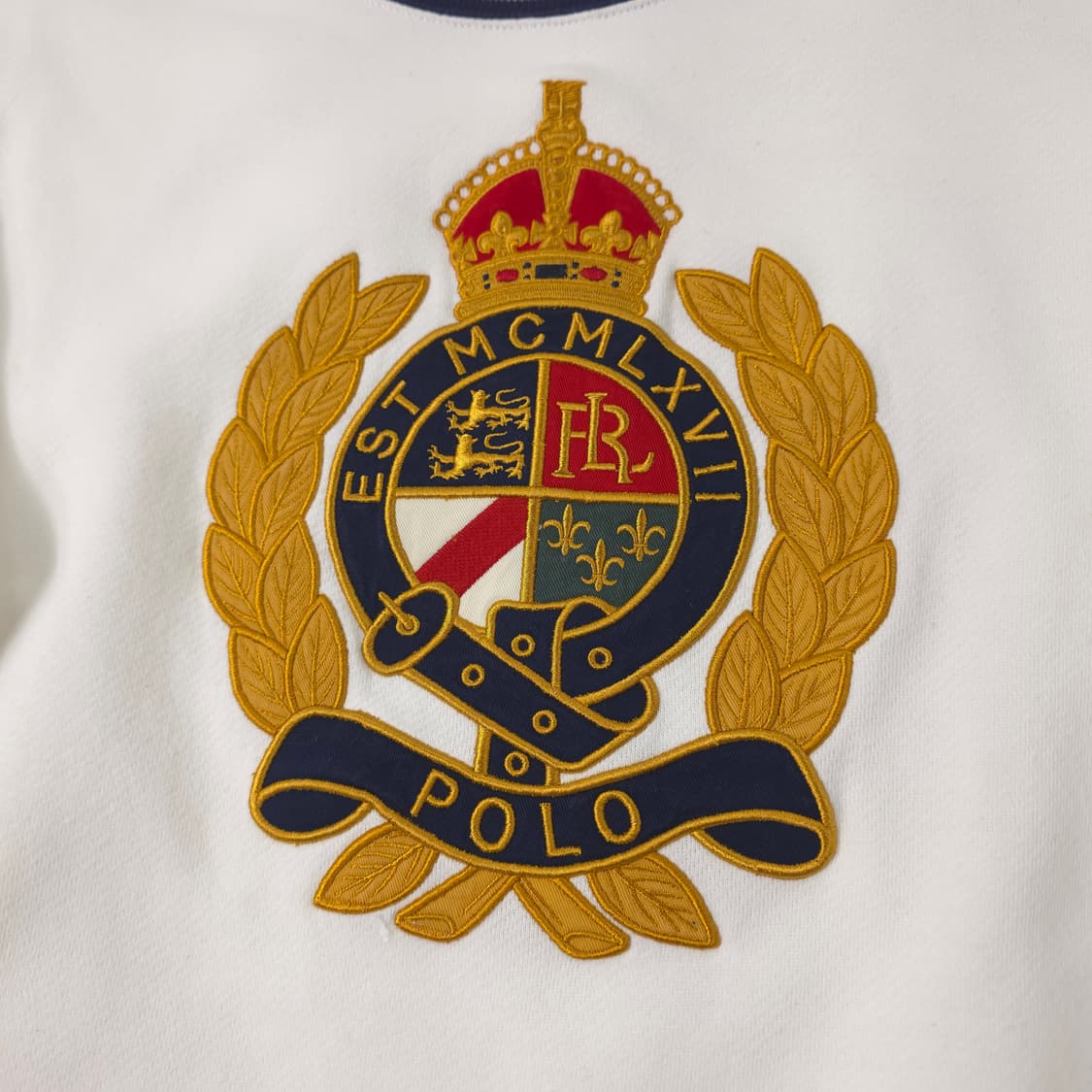 폴로 랄프로렌 빅로고 코튼 맨투맨 화이트 (L) 상품이미지3