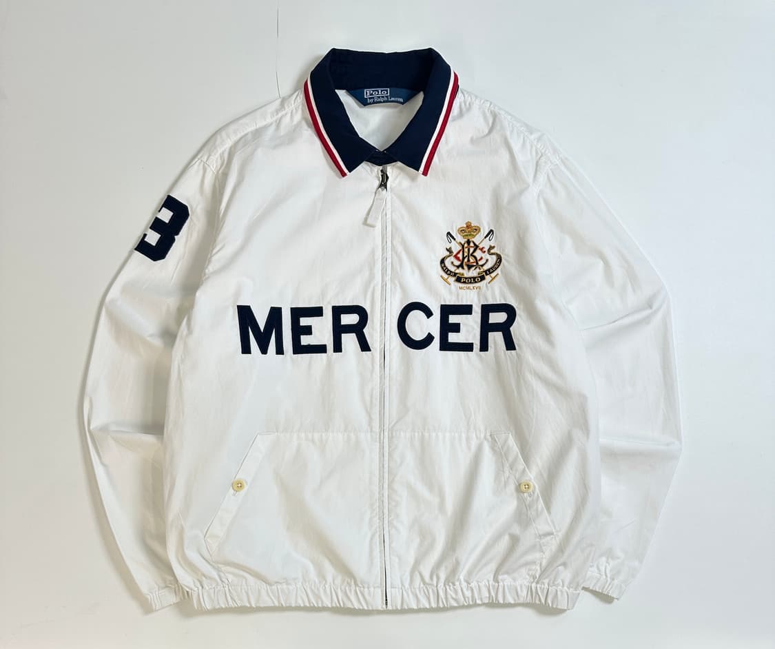 Polo 폴로 화이트 MERVER 코튼 블루종 자켓 XL 상품이미지2