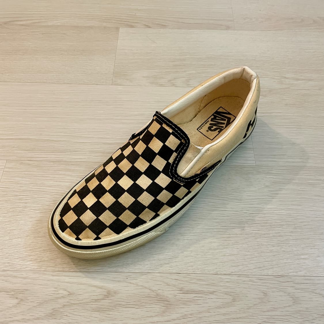 90s Vans 반스 체커보드 슬립온 데드스탁 상품이미지3