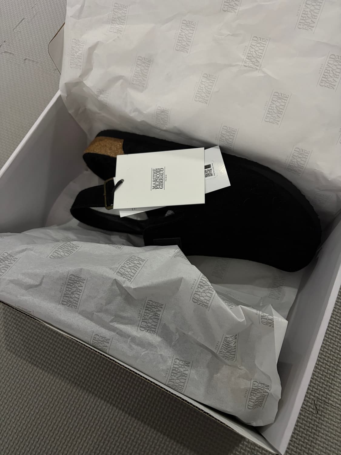 마리떼 스웨이드 스트랩 클로그 블랙 270 (새상품) 상품이미지9