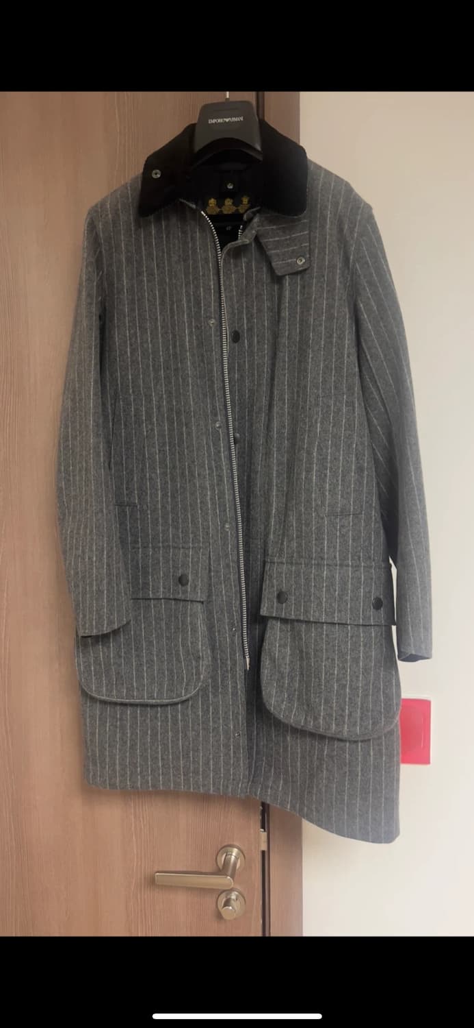 바버 핀스트라이프 코트 50 상품이미지1