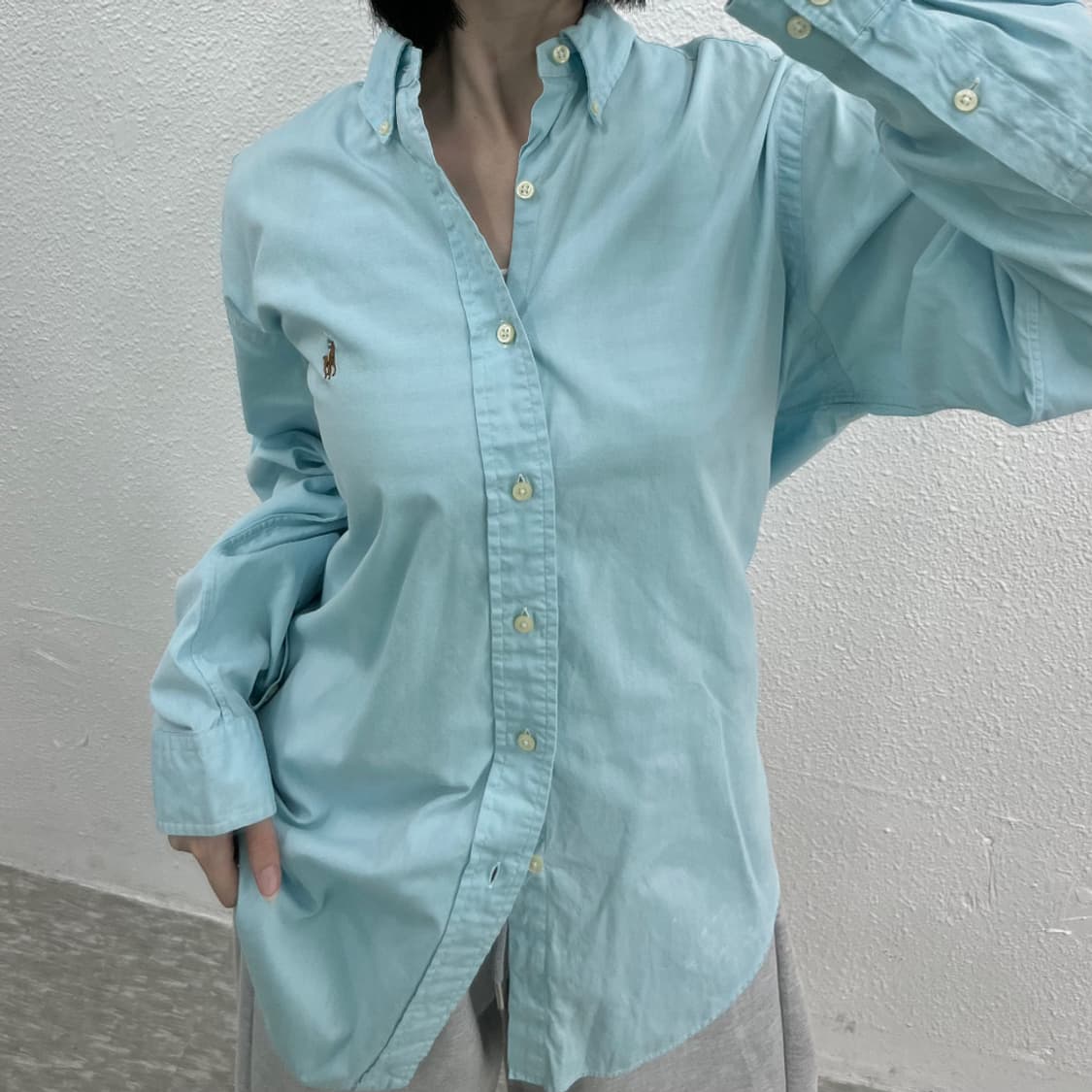 폴로 랄프로렌 옥스포드 소라맛 셔츠 상품이미지8
