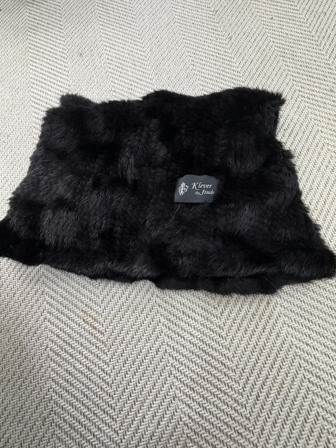 정품) Klever by Jindo 진도 블랙 밍크 머플러 워머 상품이미지1