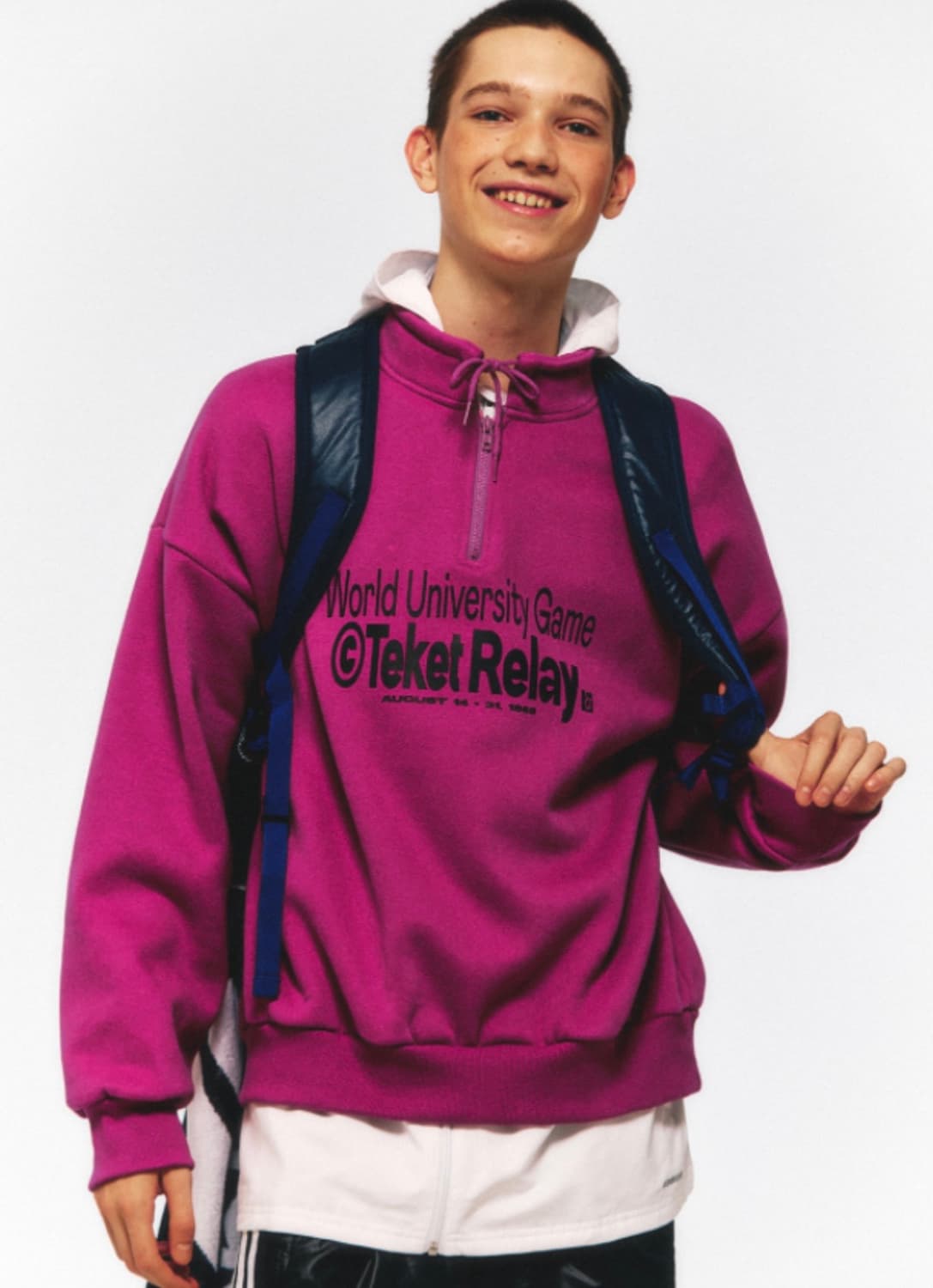 Teket💖 테켓 하프 집업 후드 집업 맨투맨 상품이미지4