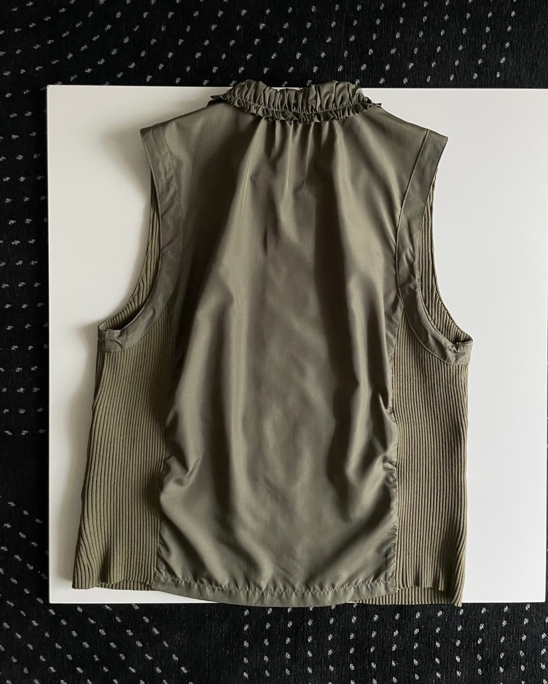 shirring zip-up vest 상품이미지5