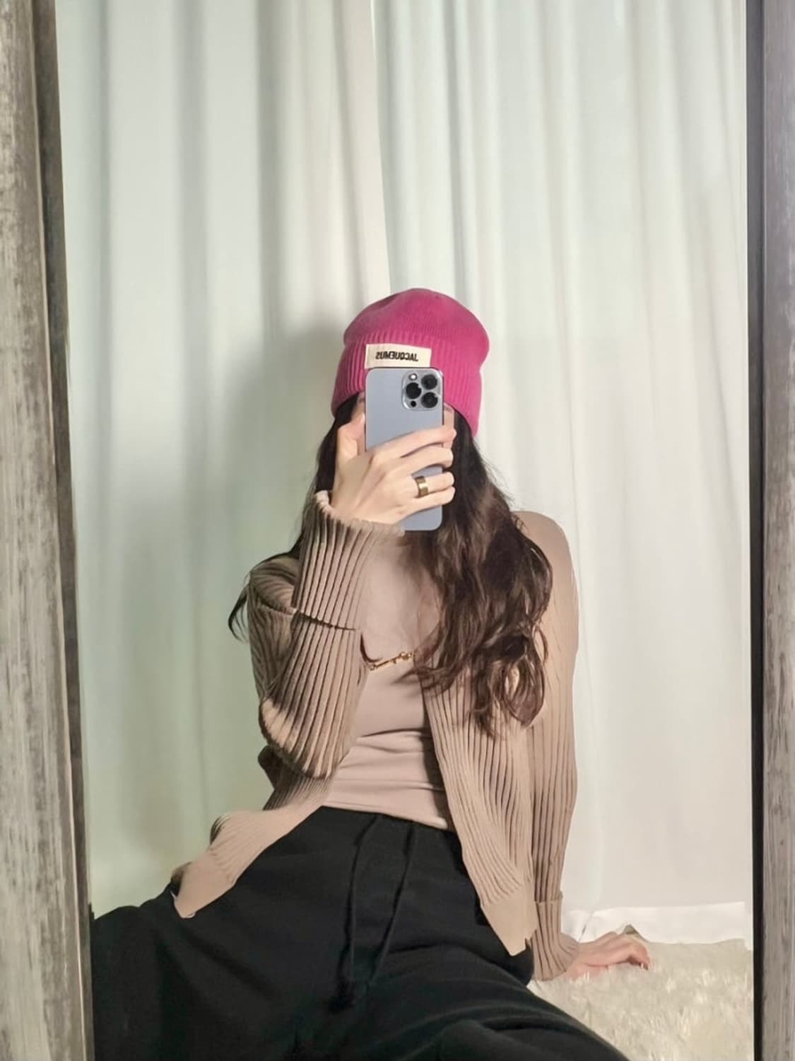 자크뮈스 보닛 핑크비니 상품이미지2