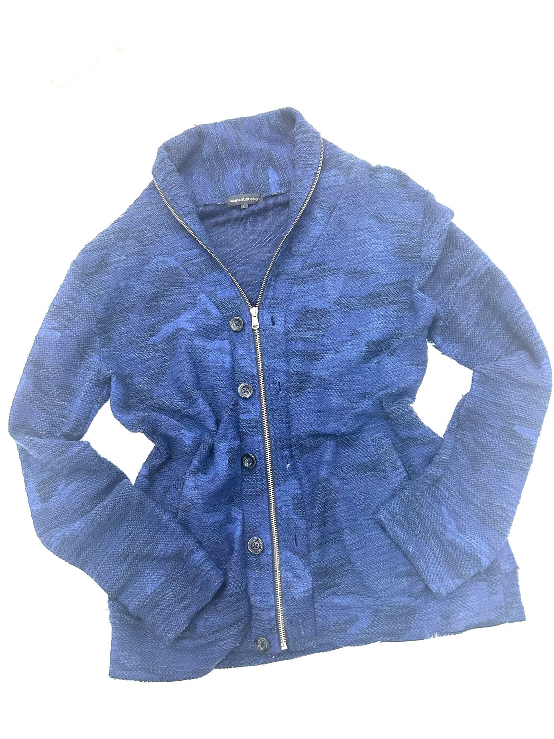 'SEMENTIC DESIGN' blue zip-up 상품이미지3