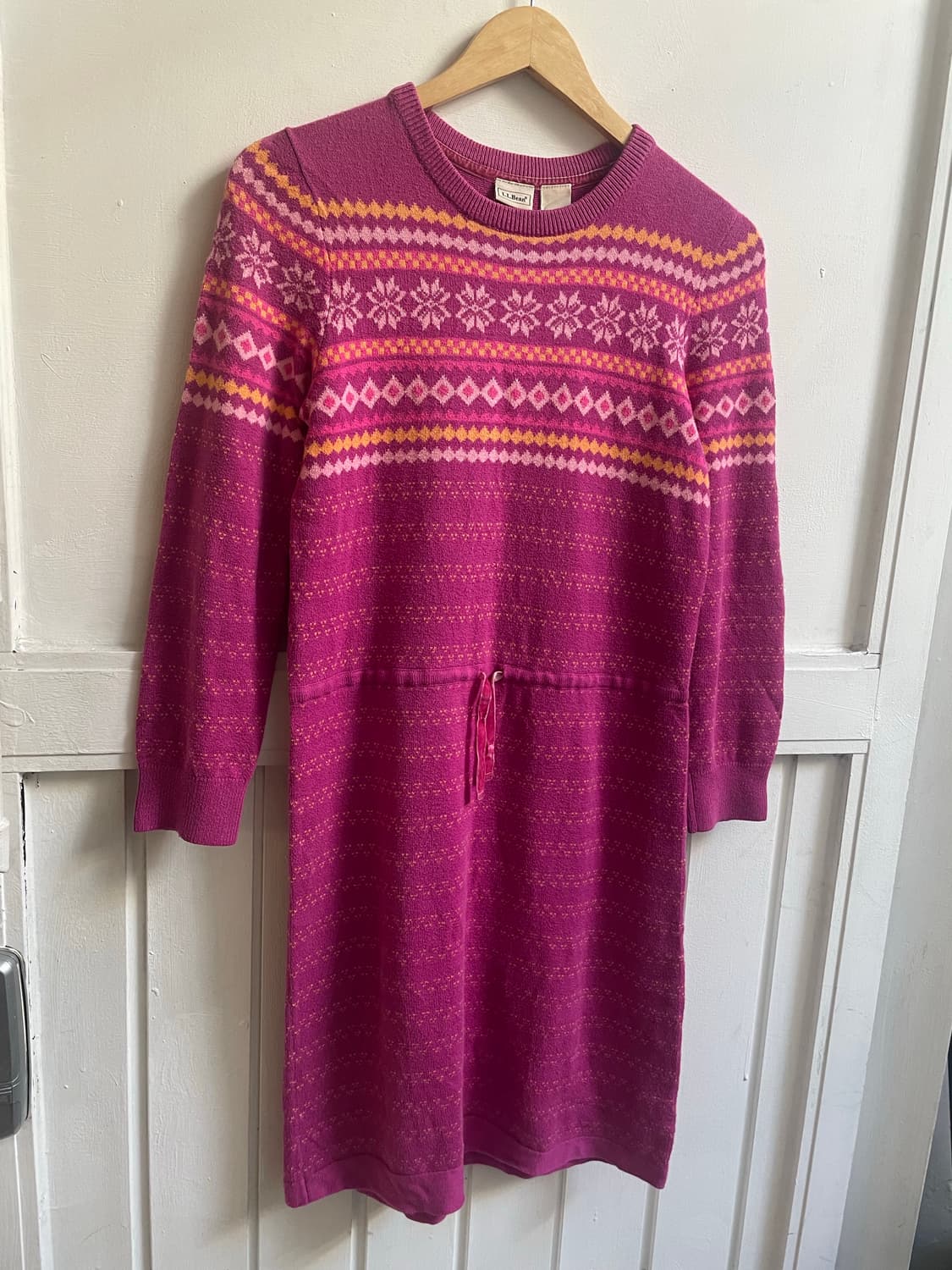 L.L. BEAN fair isle knit onepiece ❄️🧶✨ 상품이미지3