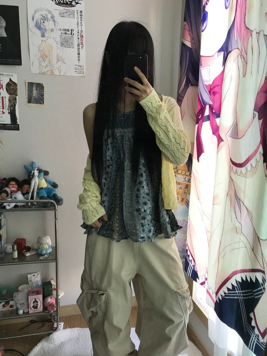 에스닉 모리 히피 잔꽃 블루레몬 코디세트 상품이미지3