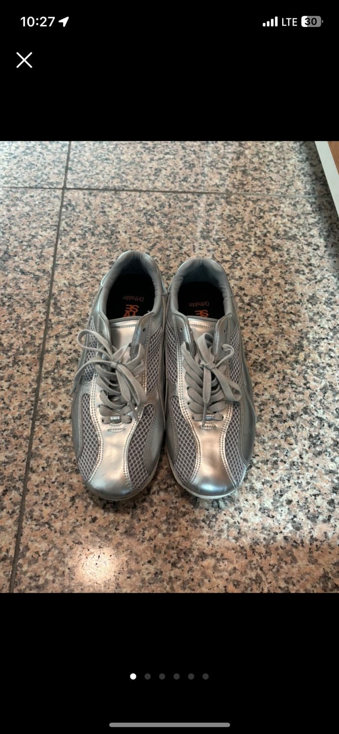 야세 스파이더 레더 스니커즈 실버 240 상품이미지1