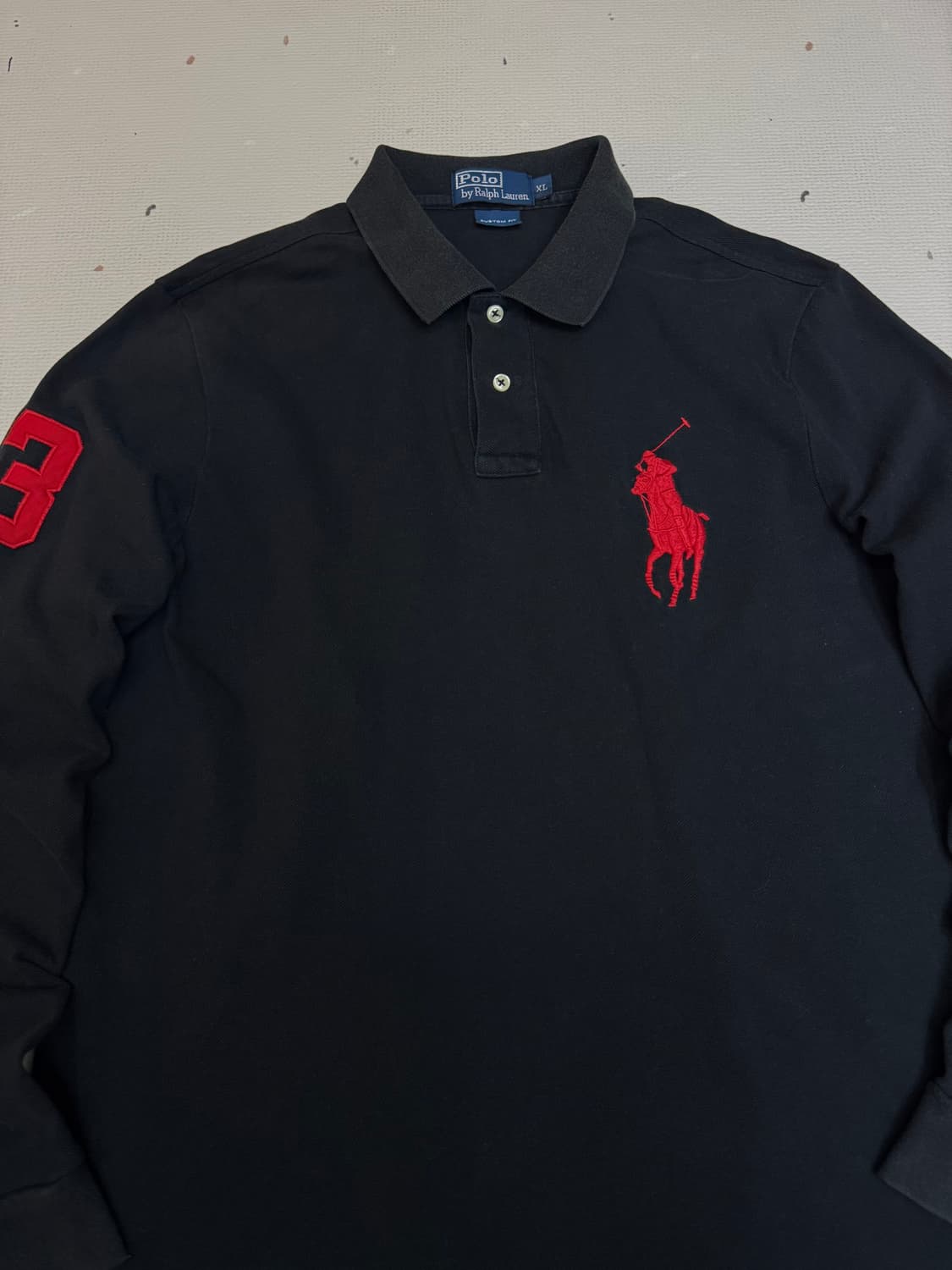 폴로 랄프로렌 빅포니  블랙 카라티 XL 상품이미지3