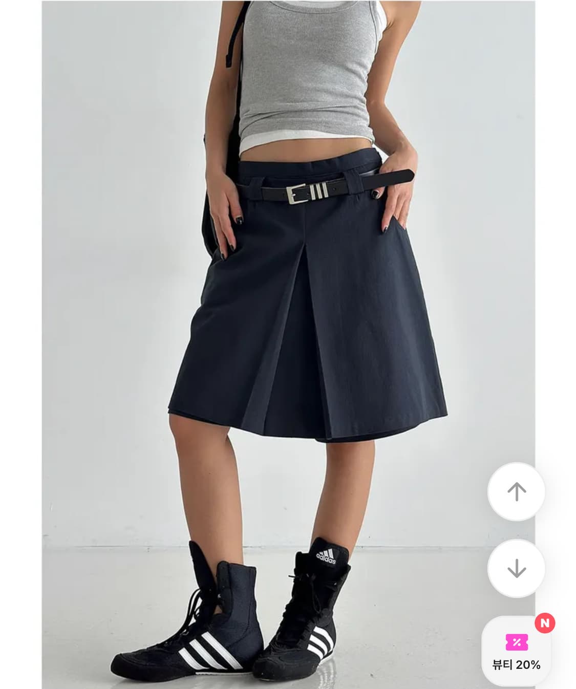 네이비 치마바지 s 상품이미지3