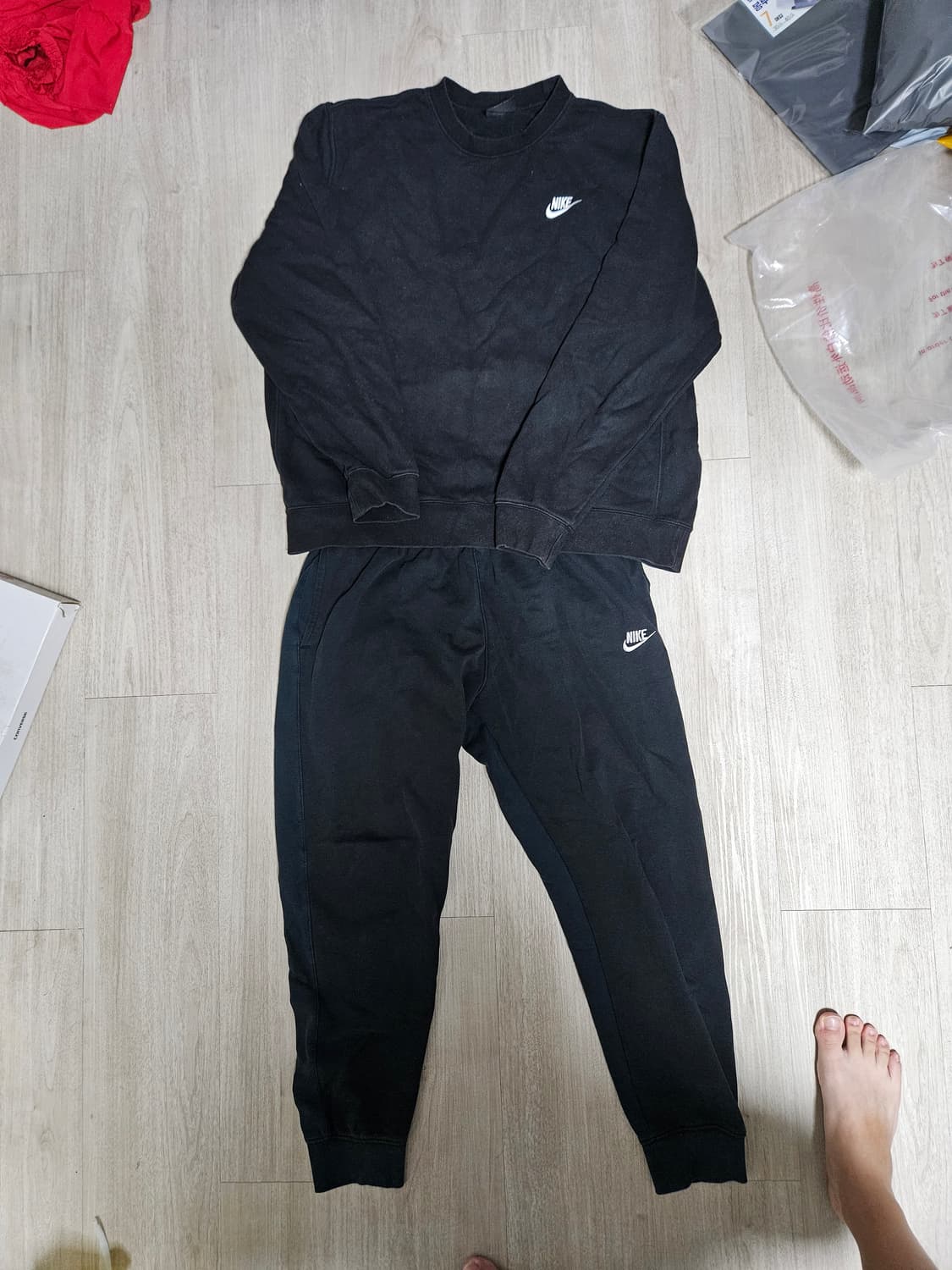 나이키 기모 세트 상의XL하의L 상품이미지1