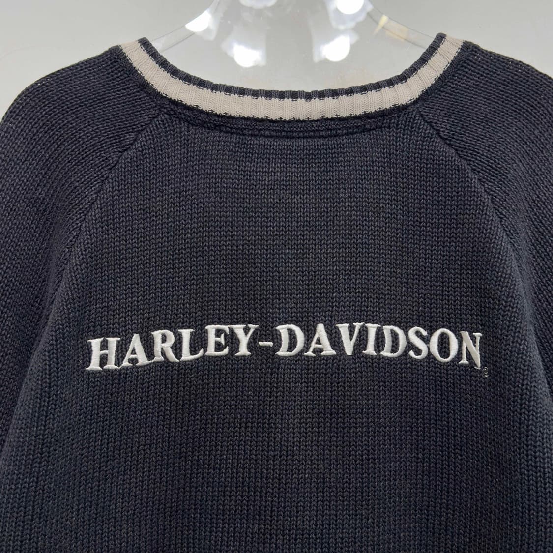 할리데이비슨 우먼 투웨이 니트 집업 가디건 상품이미지8