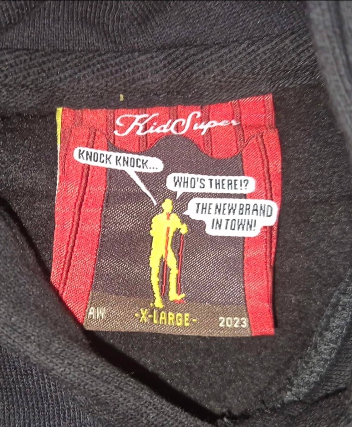 Kid Super 텔레비전 레인보우 러닝맨 후드티 XL 상품이미지4