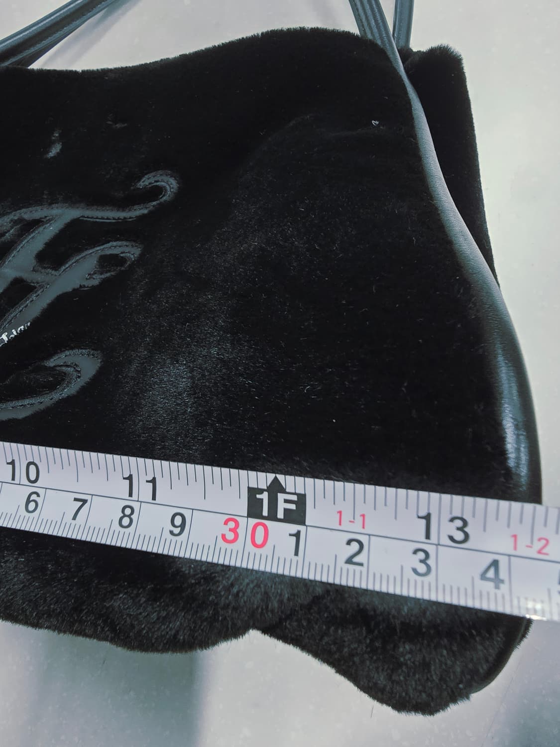 페어라이어 검정 퍼 소가죽 토트백 상품이미지4