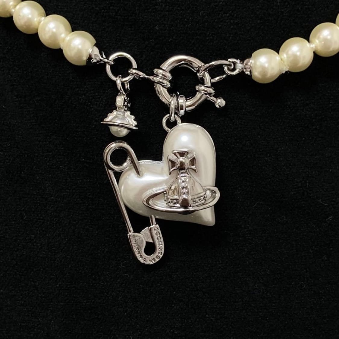 비비안웨스트우드 진주 펄 orb 초커 목걸이(새상품) 상품이미지2