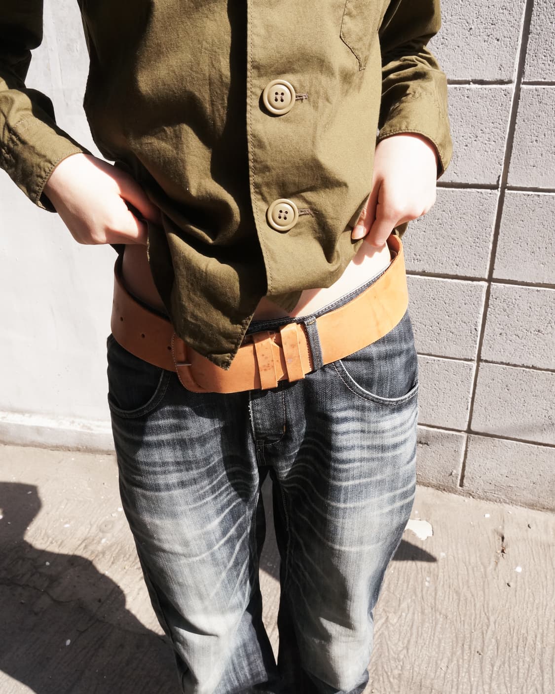 꼼데가르송 와이드 벨트 상품이미지4