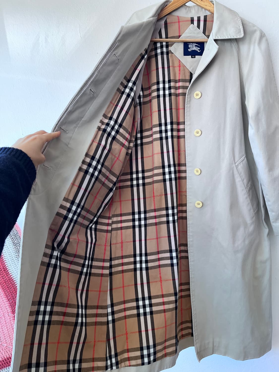 버버리 여성 노바체크맥코트발마칸코트 44사이즈 상품이미지4