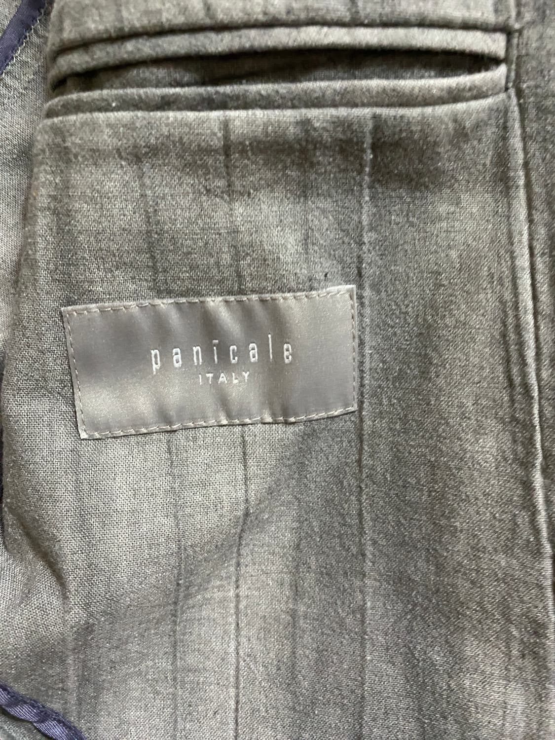 Panicale 이태리 그레이 스트라이프 자켓 50(L 100) 상품이미지4