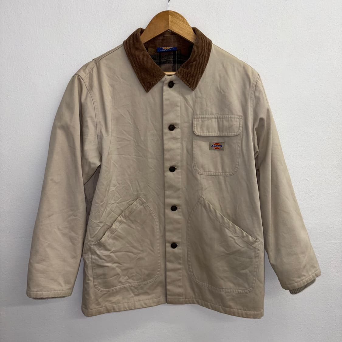 디키즈 코듀로이 카라 워크 자켓 베이지(M) 상품이미지1