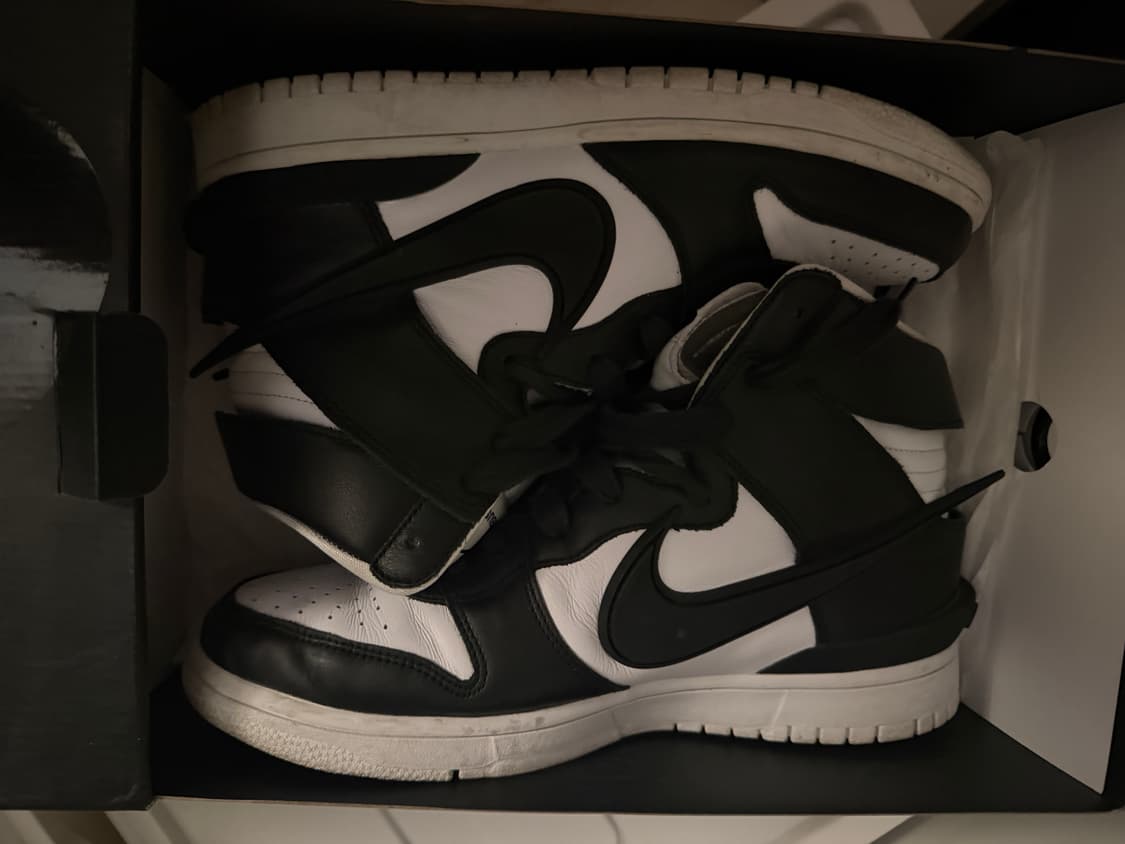 나이키 덩크 하이 앰부쉬 270cm 검흰 상품이미지1