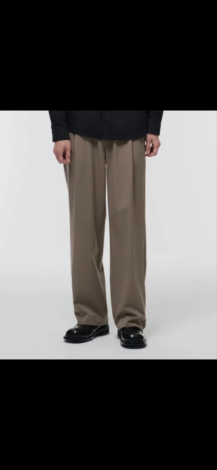 (새 상품) 무신사 스탠다드 와이드 밴딩 슬랙스 상품이미지1