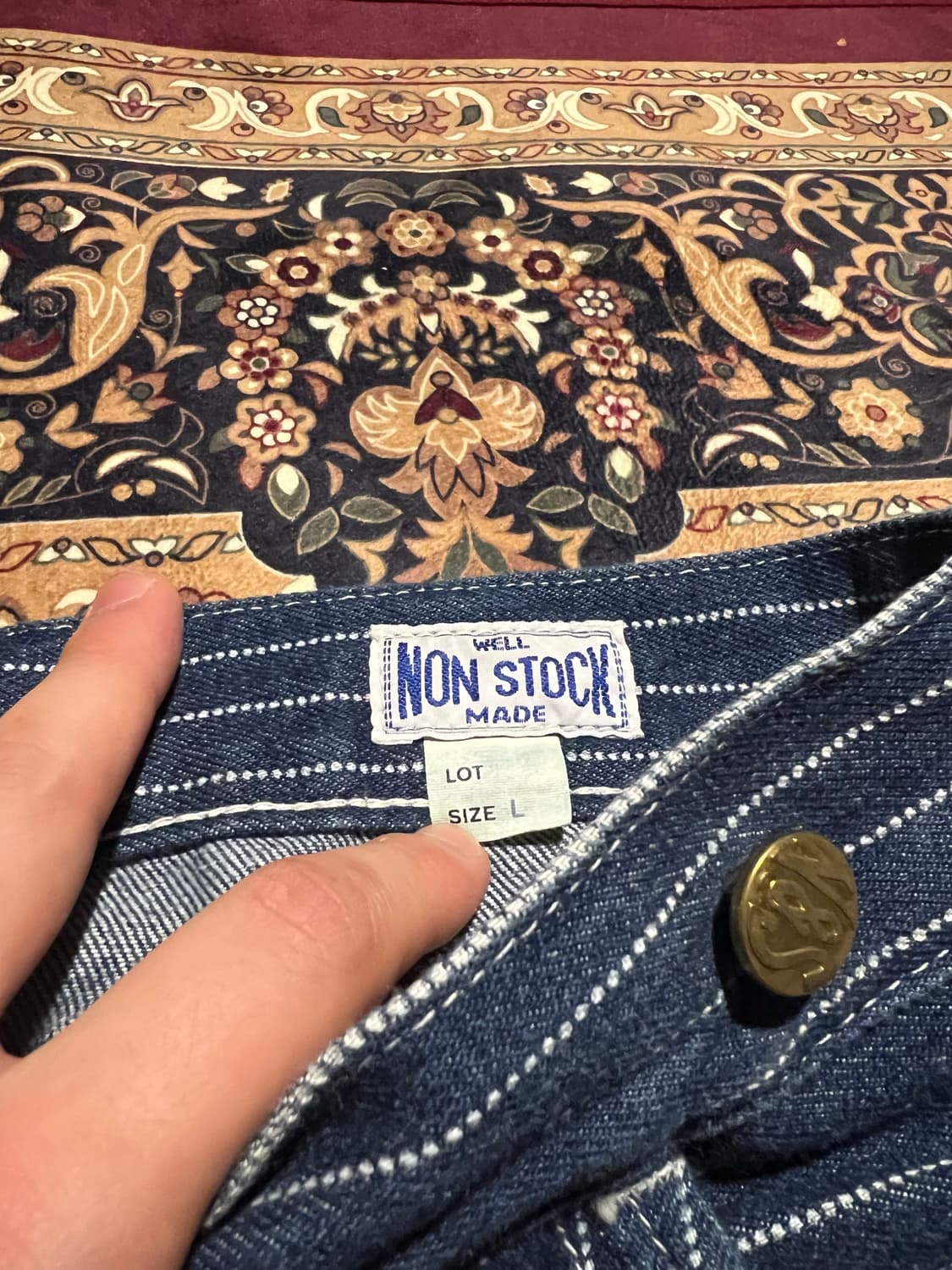 브론슨 NON STOCK 와바시 워크 팬츠 L 상품이미지3