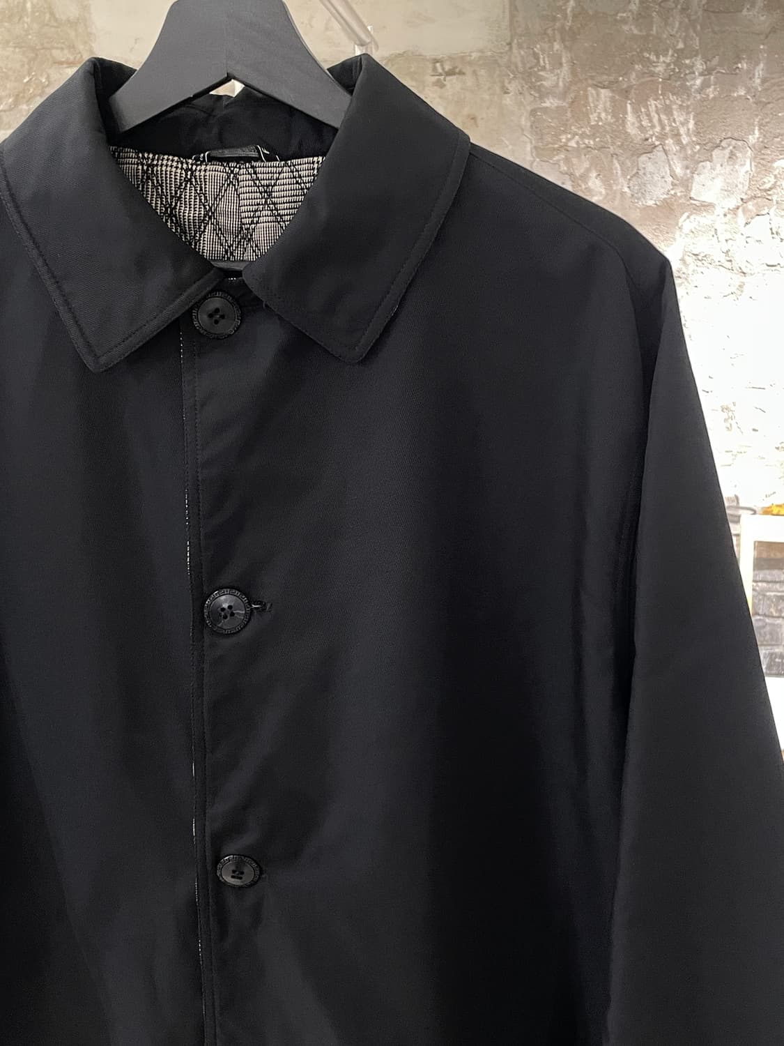 지아니 베르사체 블랙 클래식 폴리에스터 코트 상품이미지3