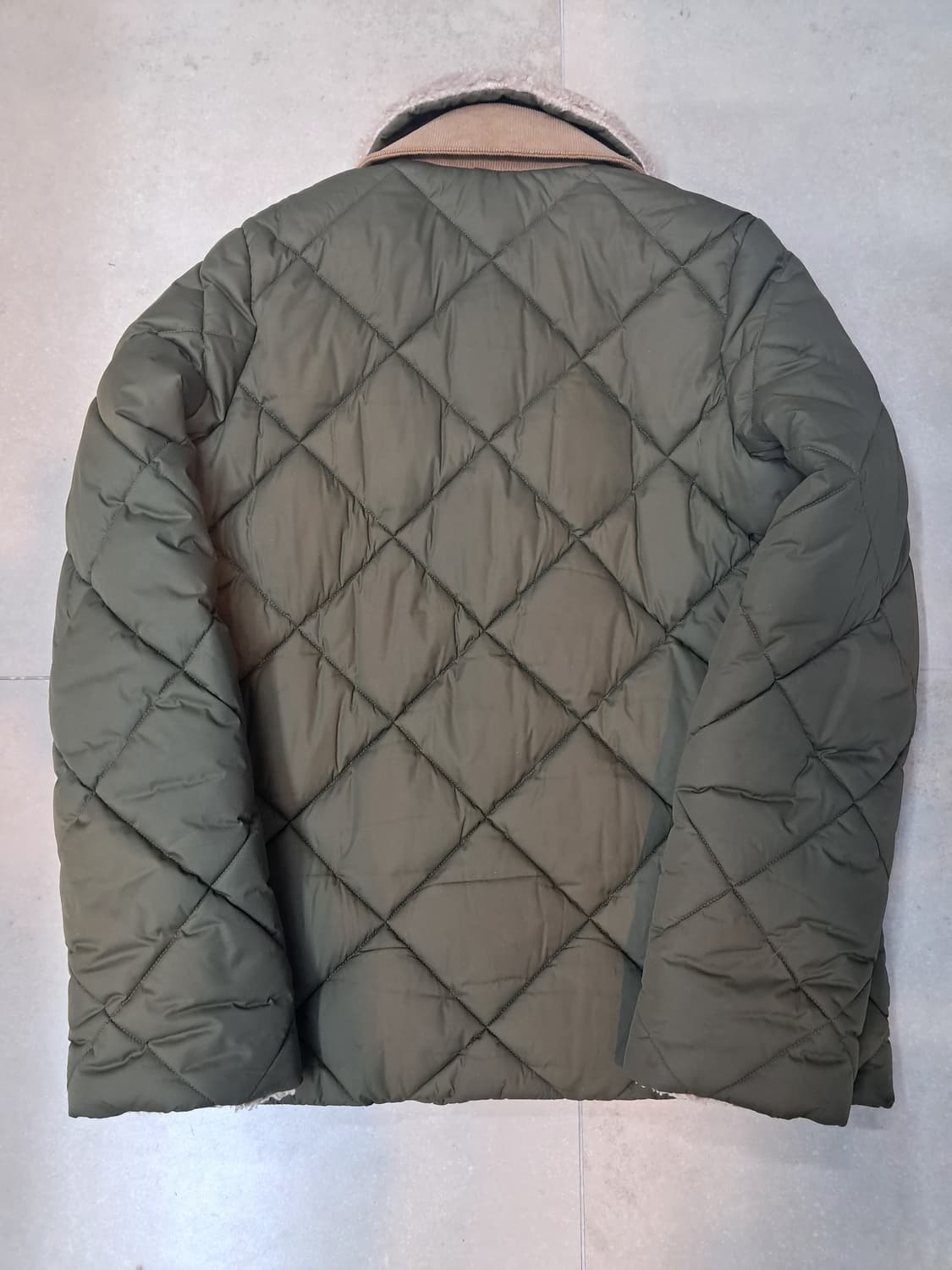 바버 퀼팅 자켓 카키 상품이미지2