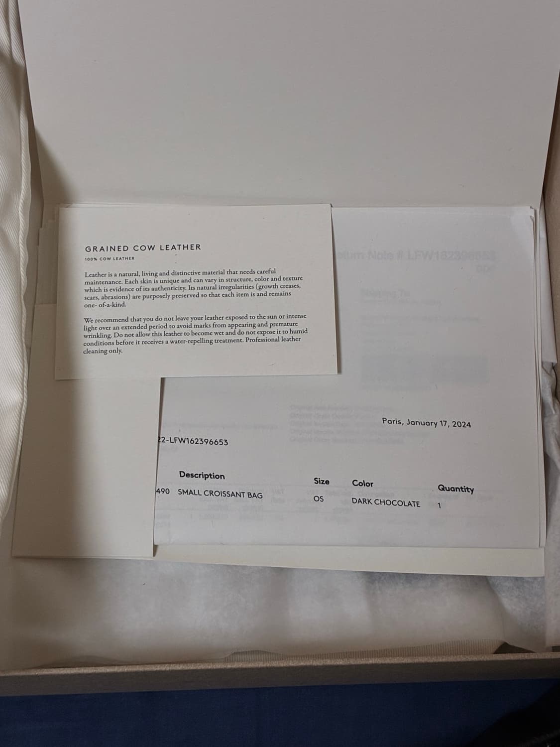 르메르 스몰 범백 소가죽 다크초콜릿 상품이미지3