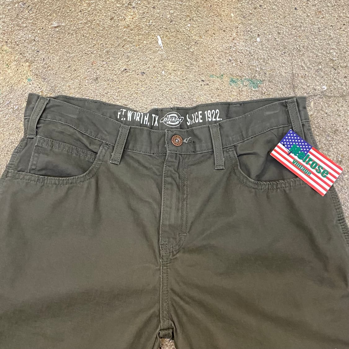 미국 빈티지 디키즈 카키 카고반바지 릴렉스드핏 워크팬츠 상품이미지3