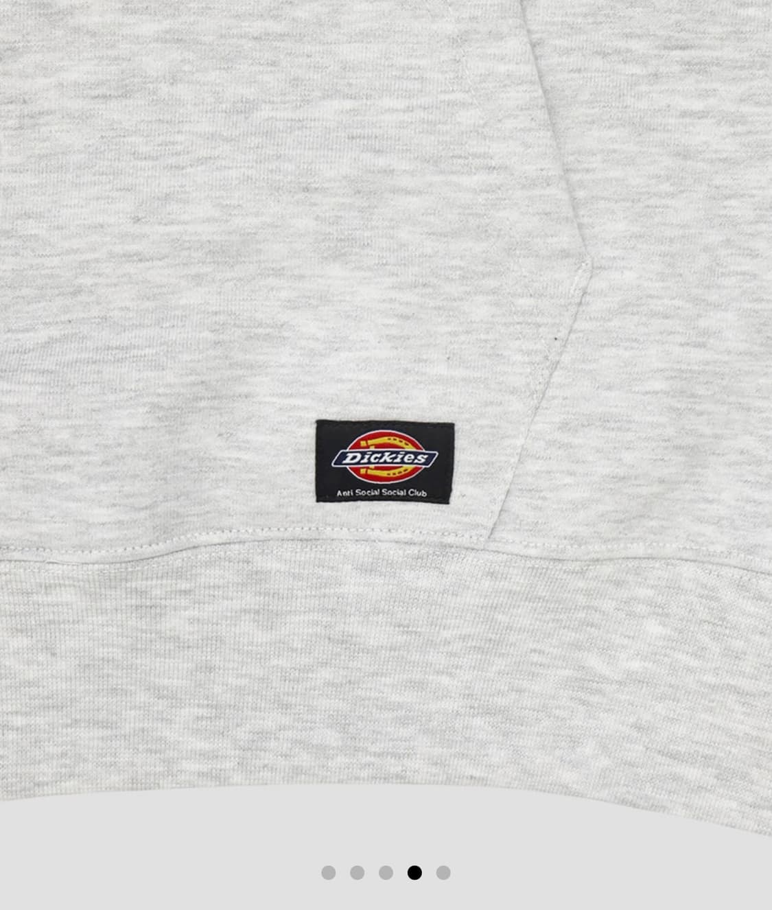 디키즈 X 안티소셜클럽 후드티 회색 새상품 상품이미지3